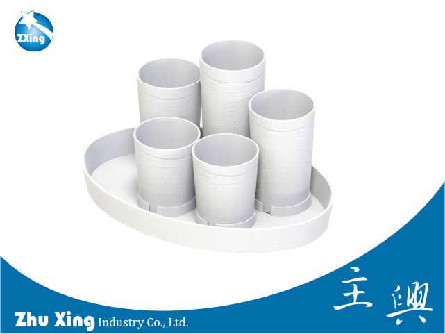 五株蝴蝶蘭花盆｜橢圓底盤蘭花組盆花器 F109SSMML