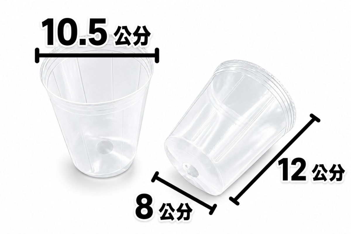 3.6吋H透明軟盆 蝴蝶蘭加高栽培盆