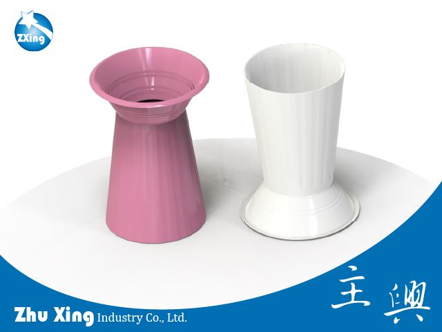 主興羅馬柱_塑膠可拆式羅馬柱_兩截式花器_蘭花羅馬柱_插花塑膠容器_多功能落地花盆_大型盆栽羅馬柱_喜氣增高花架_立式蘭花盆_高腳型羅馬柱_酒杯花柱_圓形高筒花盆_紅色高筒鮮花架
