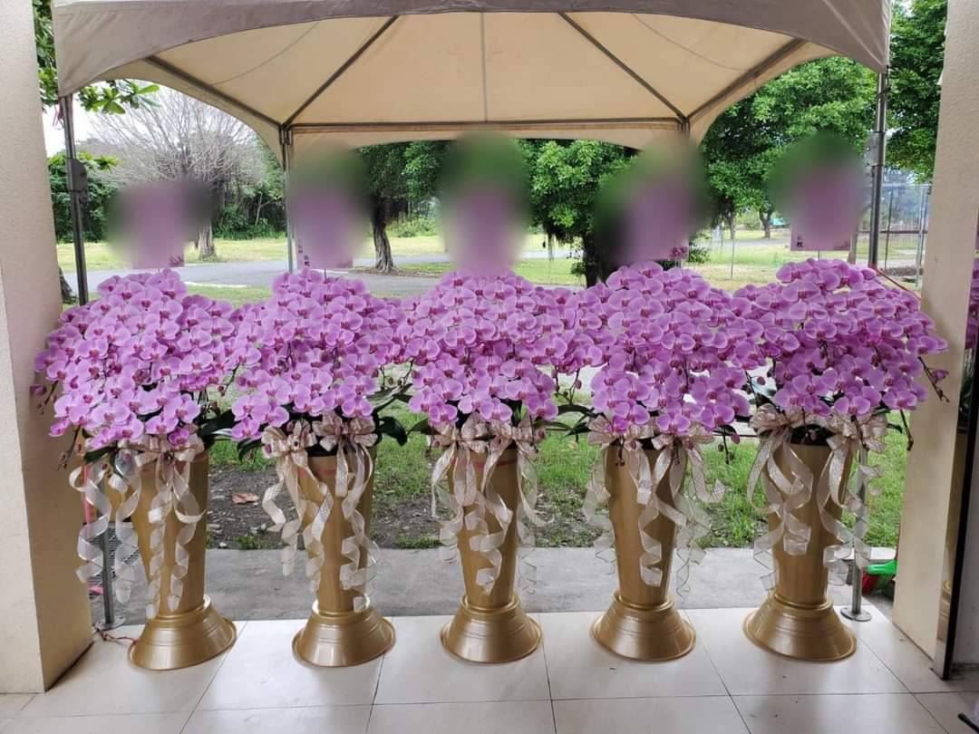 Outdoor flower stand display for wedding, ceremony, large venues, opening