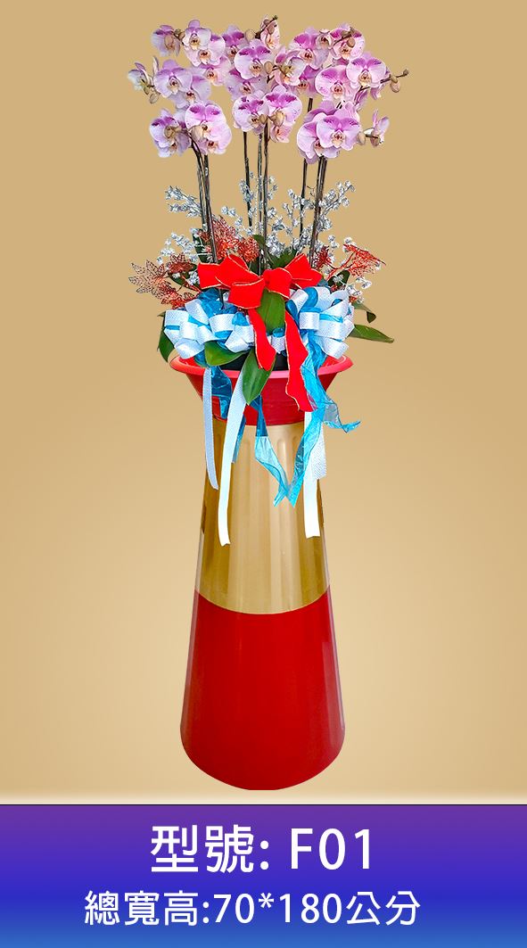 羅馬柱蘭花禮盆-組合式羅馬柱作品1