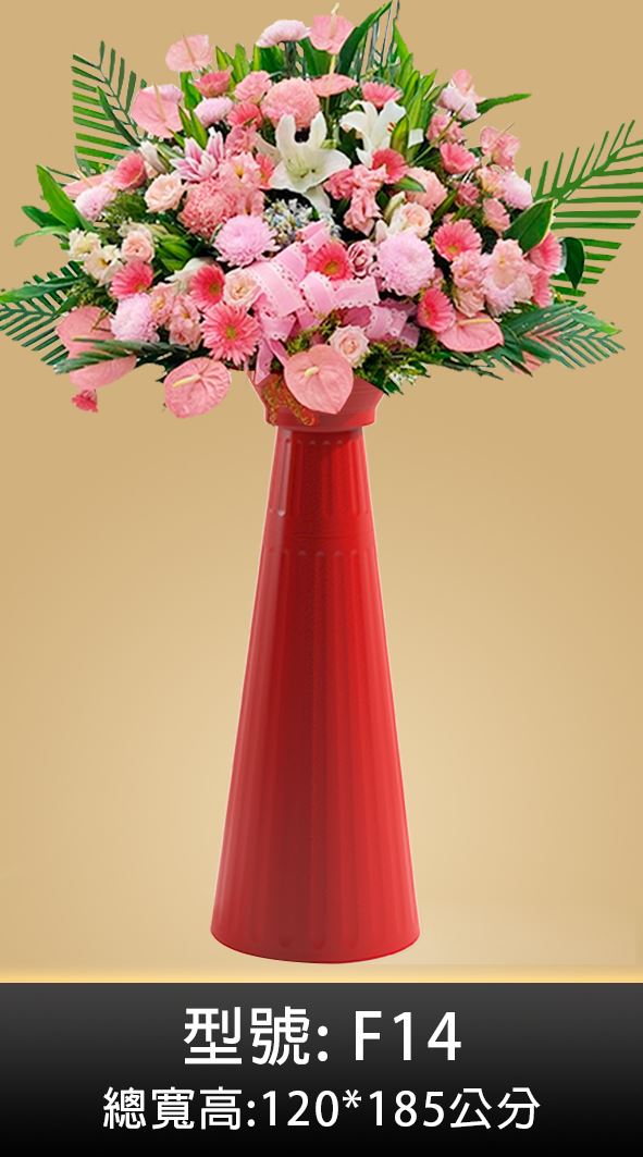 蘭花禮盆作品14-組合式羅馬柱-專業塑膠花器工廠