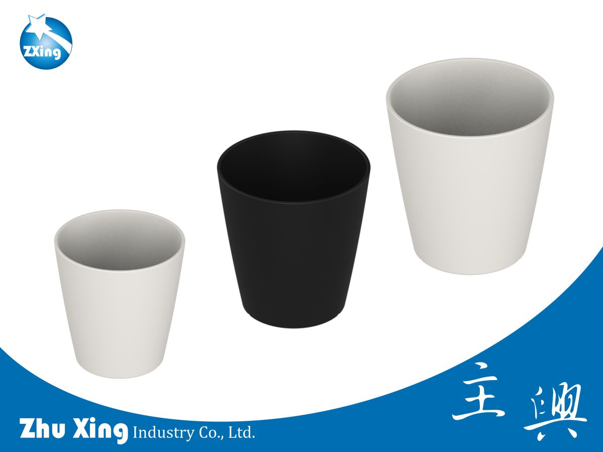 日式典雅花盆_素色霧面盆器_厚殼花盆