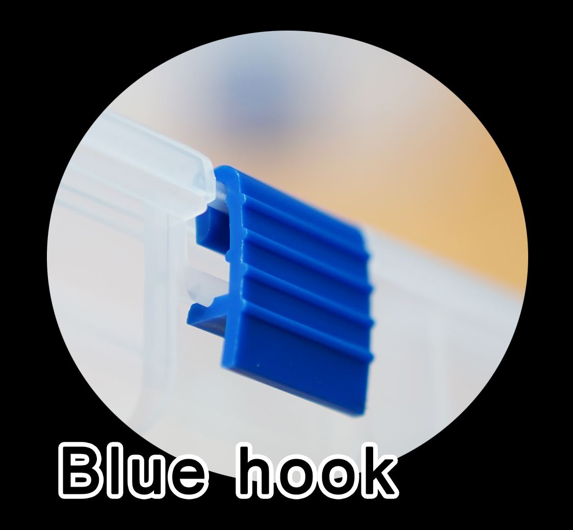 Adjustable compartment tool box-Blue hook-Guan Yan