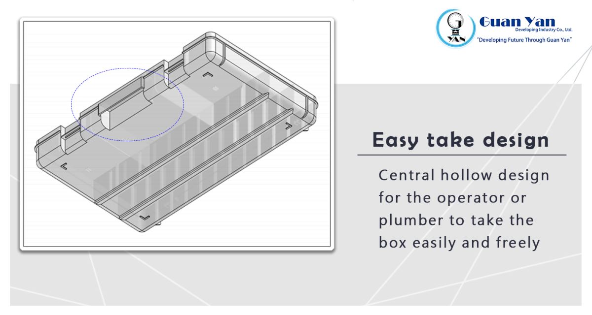Adjustable storage organizer -box feature - central hollow design