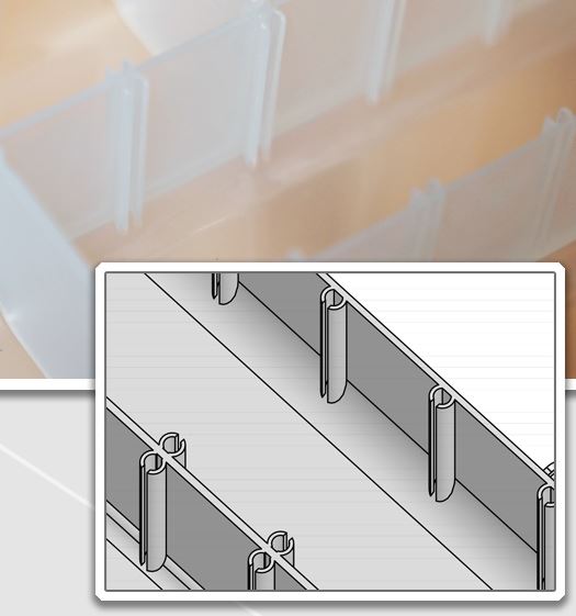 organizer box - plastic box-patented slot design