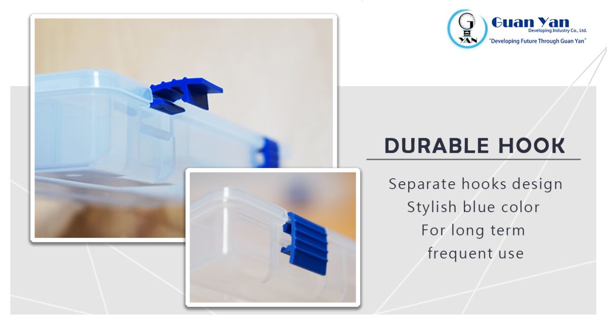 plastic storage box - durable separate hook