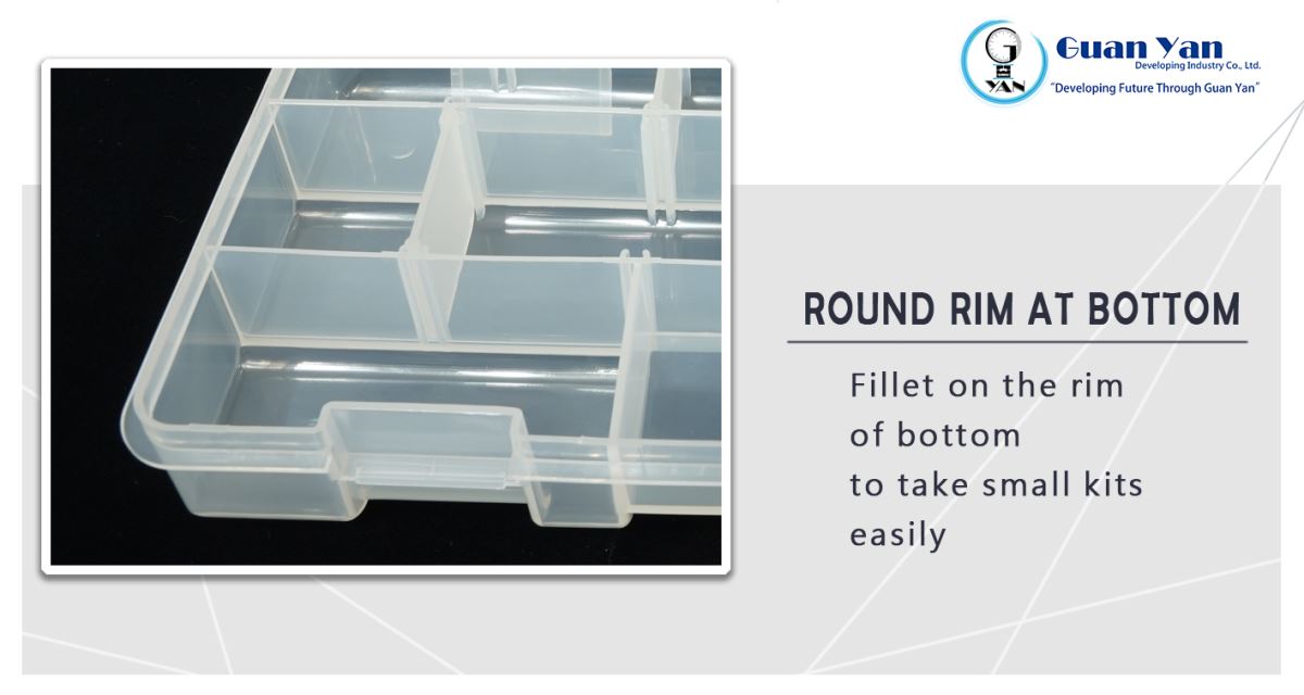 polypropylene durable organizer large size-round bottom rim