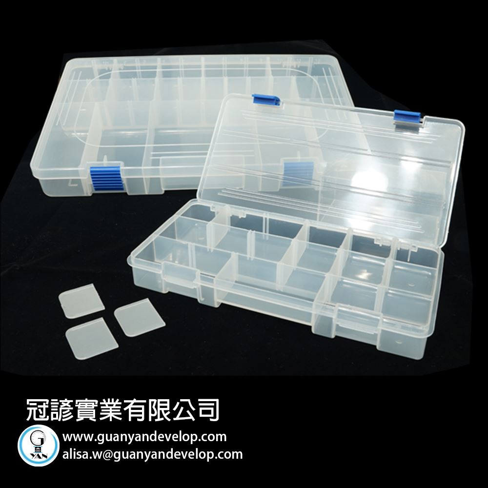 PP工具零件盒-可調式內格-塑膠收納盒-G01-001-冠諺